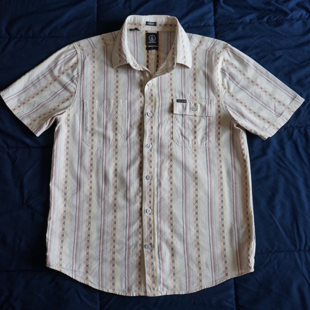 Volcom Casual Short Sleeve Button Up Shirt